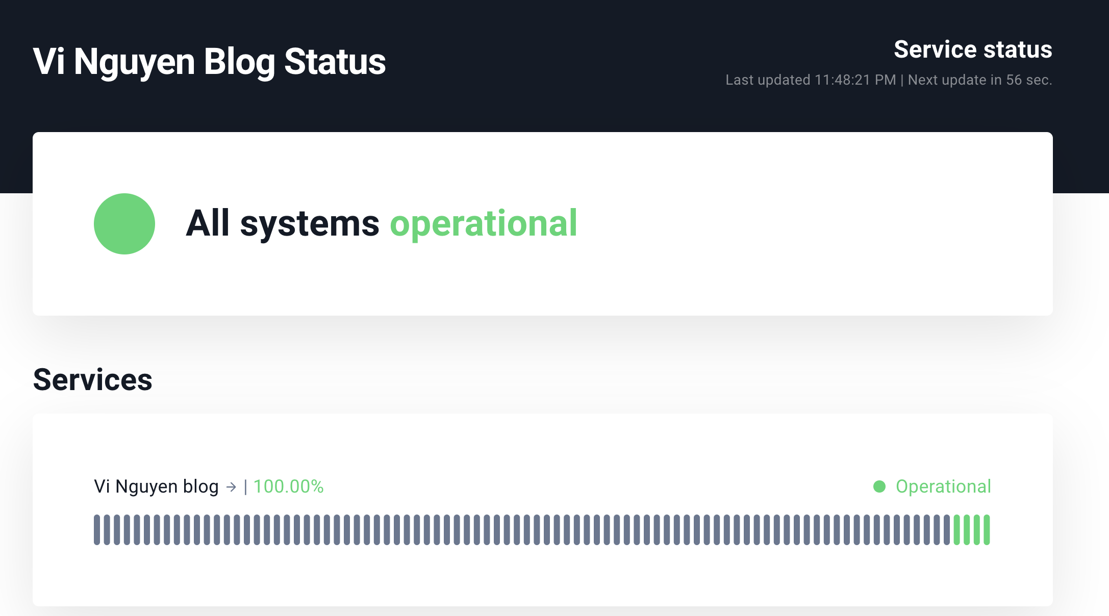 Blog development series -  Setup health check Ghost Blog with Uptime Robot